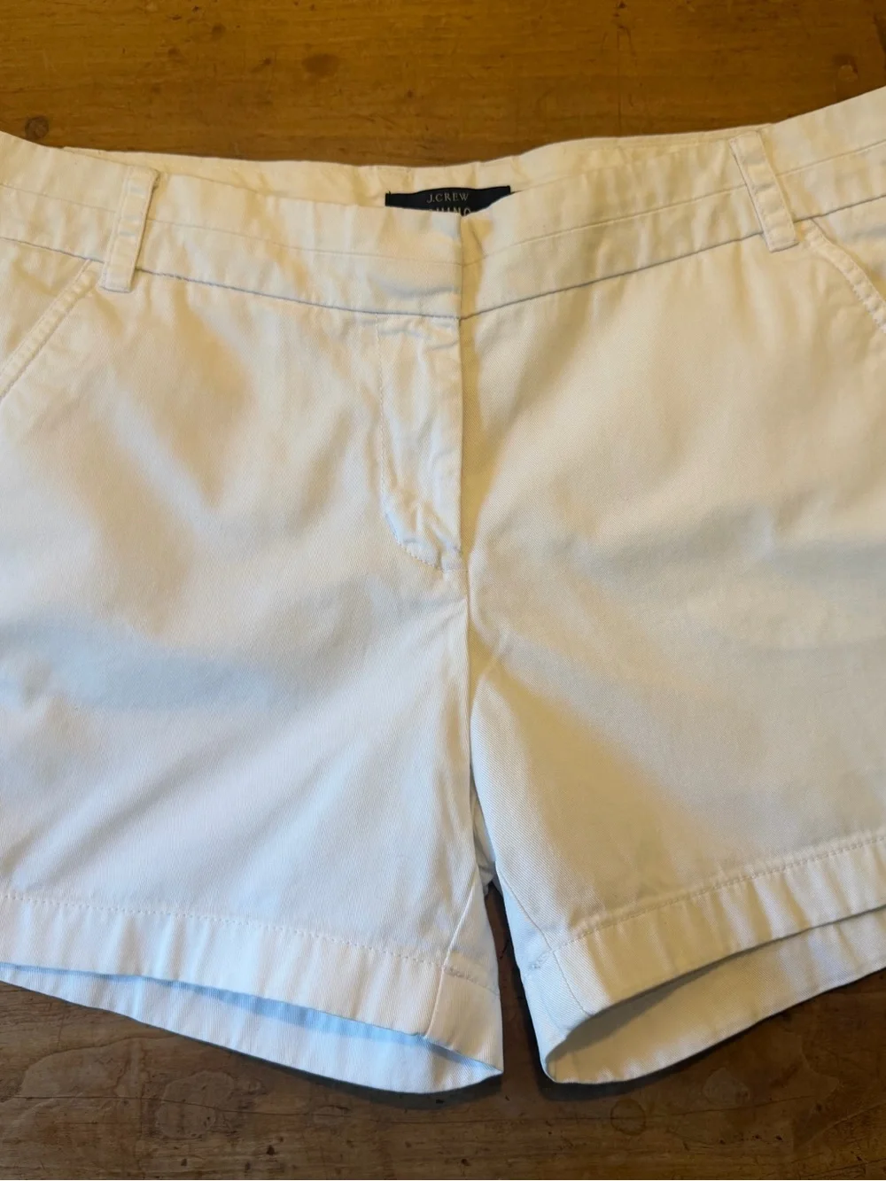 J. Crew White Women's Cotton Bermuda Shorts